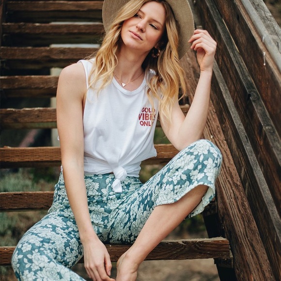 saltwater luxe Pants - Retreat crop floral pant